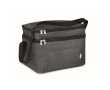 Cooler bag with 2 compartments for the office colour black