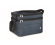 Cooler bag with 2 compartments for the office colour blue