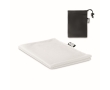 Sports towel made of RPET in a sleeve for gym colour white
