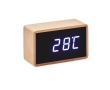 Alarm clock, bamboo housing and LED display colour wood