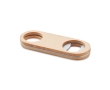 Bottle opener with steel and bamboo, for promotions colour wood
