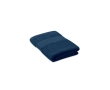 Embroidered organic cotton guest towel for hotels and spas colour blue
