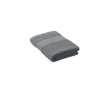 Embroidered organic cotton guest towel for hotels and spas colour grey
