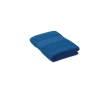 Embroidered organic cotton guest towel for hotels and spas colour royal blue