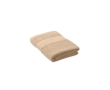 Embroidered organic cotton guest towel for hotels and spas colour ivory
