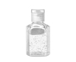 Hand gel with hinged lid alcohol free for promotions, 30 ml colour transparent