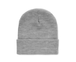 Unisex hat made of soft, elastic RPET with a cuff colour dark grey