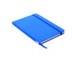 RPET notebook with recycled pages for promos, A5 colour royal blue