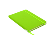 RPET notebook with recycled pages for promos, A5 colour lime