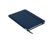 RPET notebook with recycled pages for promos, A5 colour navy-blue
