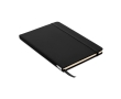 RPET notebook with recycled pages for promos, A5 colour black