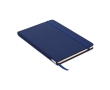 RPET notebook with recycled pages for promos, A5 colour blue