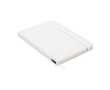 RPET notebook with recycled pages for promos, A5 colour white
