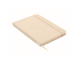 Printed RPET notebook with recycled pages for promos, A5 colour champagne