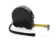 Custom recycled tape measure for business, 5 m / 19 mm colour black