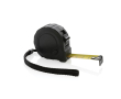 Custom recycled tape measures with logo, 3 m / 16 mm colour black