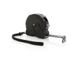 Custom tape measure with logo in premium case, 5 m colour black