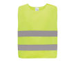 Kids' reflective vest with safety logo, RPET, size S colour yellow
