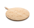 Personalised round bamboo chopping and serving board, Ø40 cm colour wood