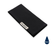 Set of 4 recycled cotton table napkins, 45 × 45 cm colour black