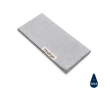 Set of 4 recycled cotton table napkins, 45 × 45 cm colour grey