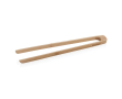 Promotional bamboo serving tongs with kraft box colour brown