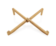 Bamboo laptop and tablet stand in individual pouch colour wood