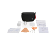 Branded first aid kit in nubuck with 15 accessories colour black