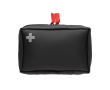 Promotional nubuck first aid kit with 24 accessories colour black