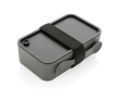 Lunchbox made from 93% recycled plastic, 1.2 L colour dark grey