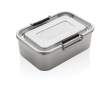 Durable promotional steel lunchbox, 1 L colour silver