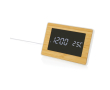 Rectangular bamboo watches with ABS and LED display colour wood