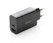 30 W wall adapter for ultra-fast charging, Philips colour black