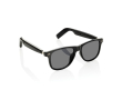Smart audio glasses with AI translation, polarised UV400 colour black