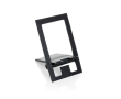 Flat mobile stand in recycled plastic colour black