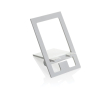 Flat mobile stand in recycled plastic colour white