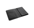 Trackable passport holder with Apple Find My location colour black