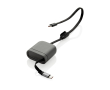 Retractable USB-C to USB-C charging cable 120cm 16 pins 100W colour grey