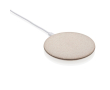 Ultra-slim wireless charger with eco-friendly circular shell colour natural