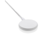 3-in-1 magnetic wireless charger in recycled plastic and bamboo colour white