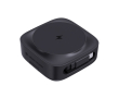 Magnetic wireless charger, 2-in-1, retractable USB-C cable, 15W colour black