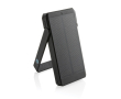 Recycled plastic power bank with solar panel, 10,000 mAh colour black
