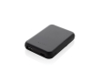 Magnetic wireless power bank in recycled plastic, 5,000 mAh colour black