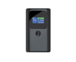 Aluminium power bank, fast charging, HQ display, 10,000 mAh colour grey