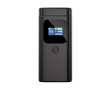 Durable aluminium power bank, colour HQ display, 15,000 mAh colour grey