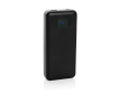 Power bank with built-in type-C and iOS cables, 20,000 mAh colour black