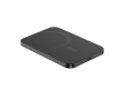Magnetic power bank in recycled aluminium with magnet, 3,000 mAh colour black