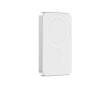 2-in-1 power bank with magnet and watch charger, 5,000 mAh colour silver