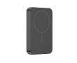 Magnetic phone power bank with type-C port, 10,000 mAh colour black