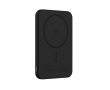 Ultra-thin QI2.2 magnetic power bank in recycled aluminium 5000 mAh colour black